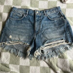 Allsaints denim shorts size 28